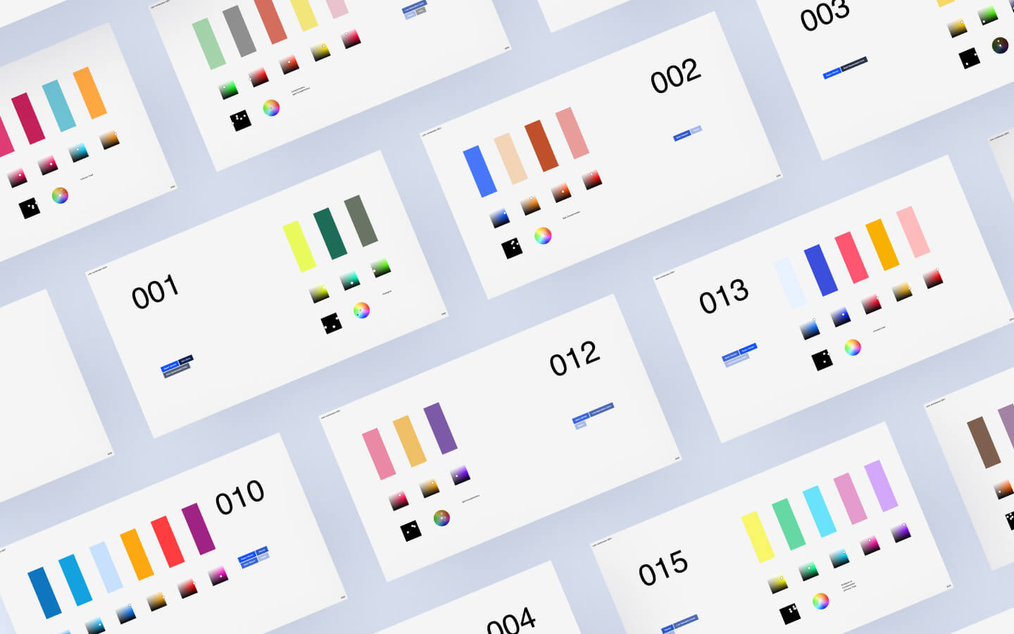 Combining Colors Palette UI Design