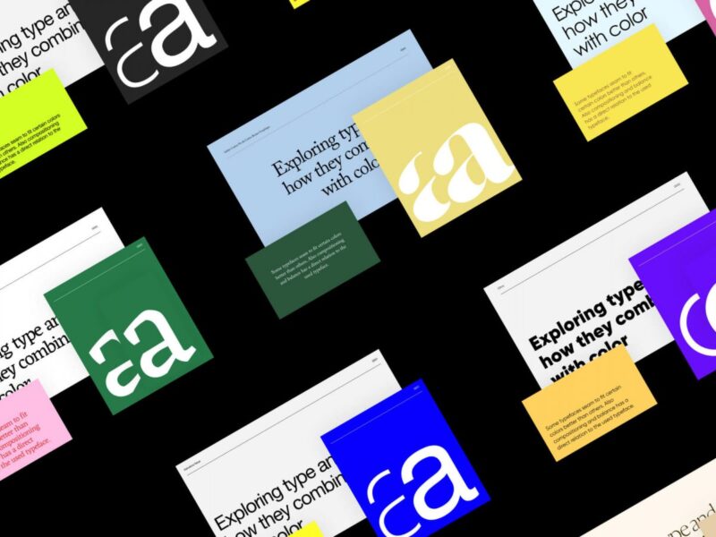 Typefaces and Color Combinations
