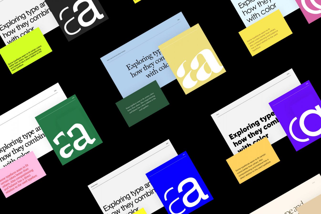 Typefaces and Color Combinations