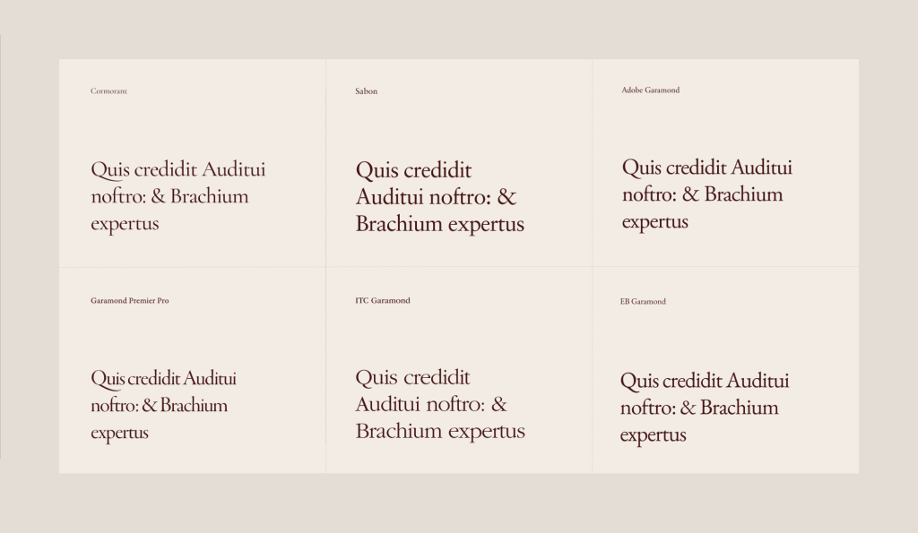 Choosing the Right Garamond Typeface