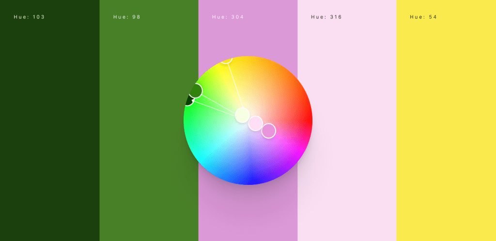 Color palette UI