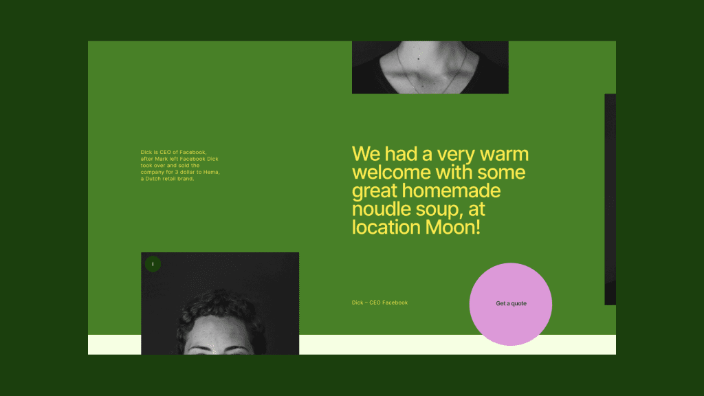 Color palette UI