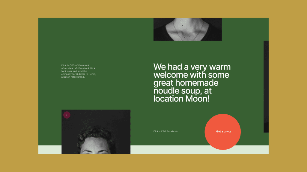 Color palette UI